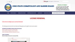 License Renewal - Ohio State Board of Cosmetology - Ohio.gov