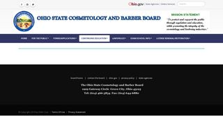 CONTINUING EDUCATION - COSMETOLOGY - Ohio State Board of ...