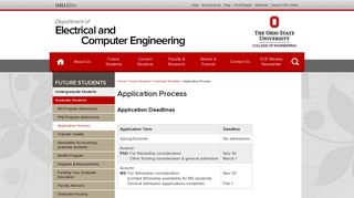 Application Process - OSU ECE - The Ohio State University