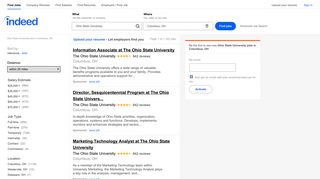 Ohio State University Jobs, Employment in Columbus, OH | Indeed.com