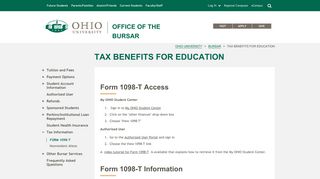 Tax Benefits for Education - Ohio University