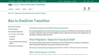 Box to OneDrive Transition | Ohio University