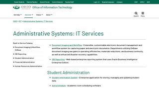 Administrative Systems: IT Services | Ohio University