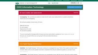 Ohio University Status