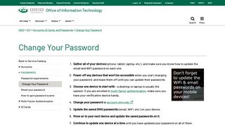 Change Your Password | Ohio University