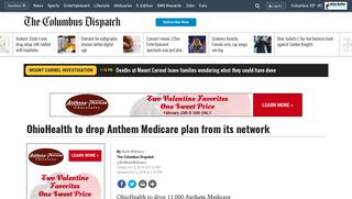 OhioHealth to drop Anthem Medicare plan from its network