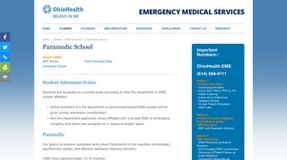 Paramedic School | OhioHealth EMS