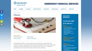 Classes | OhioHealth EMS