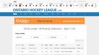 Draft - Ontario Hockey League