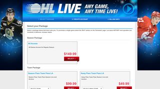OHL Live Packages | Sign Up & Watch Live Streaming Ontario Hockey ...