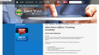 Ohio Attorney General Dave Yost - We've Gone Paperless.