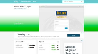 world.ohlins.com - Öhlins World ‹ Log In - World Ohlins - Sur.ly