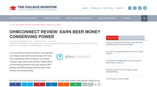 OhmConnect Review: Earn Beer Money Conserving Power