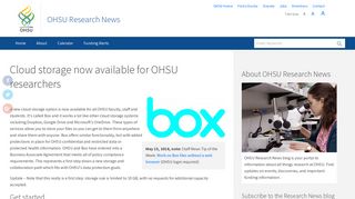 Cloud storage now available for OHSU researchers | OHSU Research ...