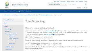 Troubleshooting | Human Resources | OHSU
