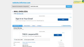 mail.ohsu.edu at WI. Outlook Web App - Website Informer