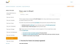 Pass user in Brazil – Welcome to Fon Help Center