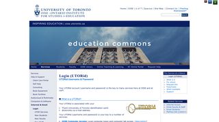 EC :: Login :: Education Commons at OISE