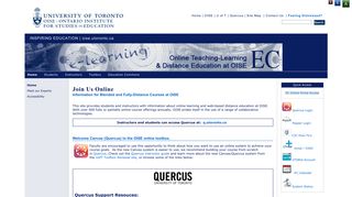 ONLINE :: Online and Distance Education at OISE