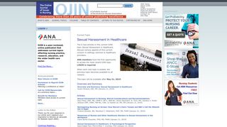 OJIN: The Online Journal of Issues in Nursing