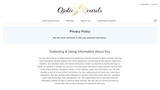 Privacy Policy - Ojolie