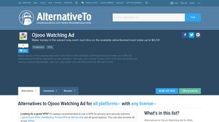 Ojooo Watching Ad Alternatives and Similar Websites and Apps ...