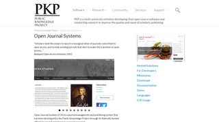 Open Journal Systems | Public Knowledge Project