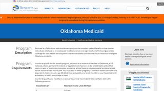 Oklahoma Medicaid | Benefits.gov