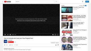 How to Activate and Load your Visa Prepaid Card - YouTube