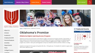 Oklahoma's Promise - Union Public Schools