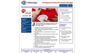 OKbridge: Bridge game and tournaments for social and competitive play