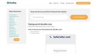 How to remove personal information from okcaller.com