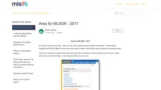 Area for MLSOK - 2017 – MLSOK, Inc. / OKCMAR