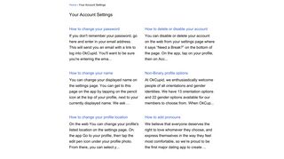 OkCupid | Your Account Settings