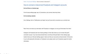 OkCupid | How to connect or disconnect Facebook an...
