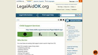 Child Support Services | Family Law - Child Support ... - OKLaw.org