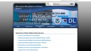 Oklahoma Department of Public Safety - Online Services - OK.gov