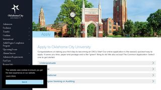 Apply - Oklahoma City University