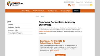 Enrollment | Oklahoma Connections Academy