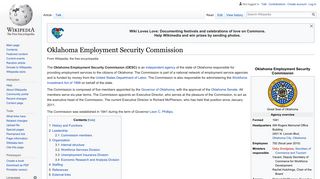 Oklahoma Employment Security Commission - Wikipedia