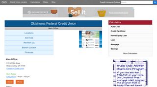 Oklahoma Federal Credit Union - Credit Unions Online