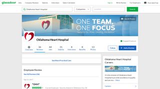 Oklahoma Heart Hospital - OHH | Glassdoor
