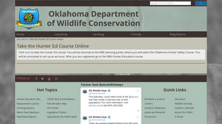 Take the Hunter Ed Course Online | Oklahoma Department of Wildlife ...