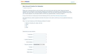 OKJobMatch.com - New User Registration