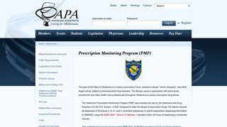 Prescription Monitoring Program (PMP) - Oklahoma Academy of ...