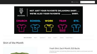 Shirt of the Month - Oklahoma Shirt Company