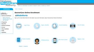 OHCA - SoonerCare Online Enrollment Landing Page