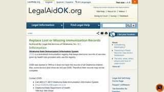 Replace Lost or Missing immunization Records | Welcome to Legal ...