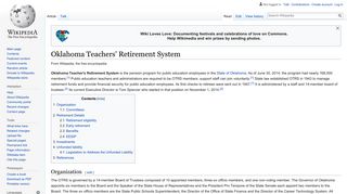Oklahoma Teachers' Retirement System - Wikipedia