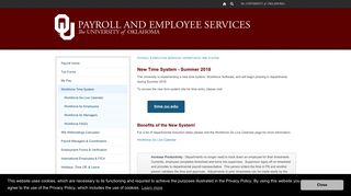 Workforce Time System - The University of Oklahoma
